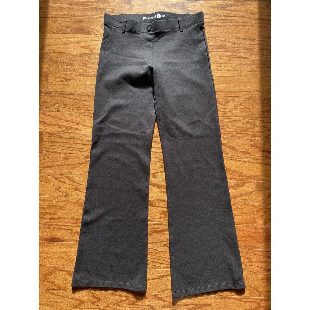 Betabrand Black Pull On Flair Pants Size Medium‎